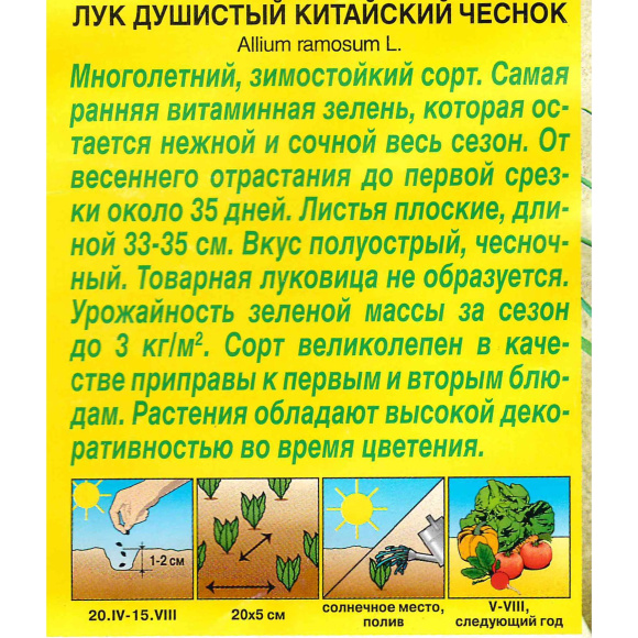 Лук душистый Китайский чеснок [Аэлита] купить с доставкой