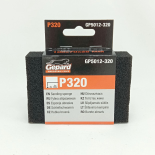 Губка абразивная 100 х 70 х 25мм Р320 [GEPARD]
