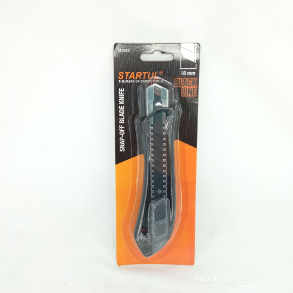 Нож 18мм BLACK LINE [STARTUL] купить с доставкой