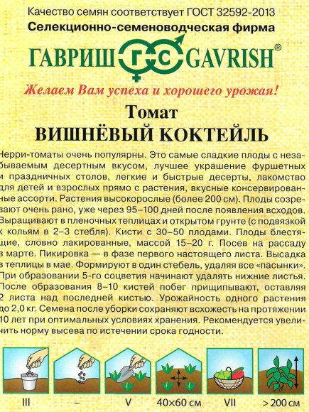 Томат Вишневый Коктейль [Гавриш] купить с доставкой