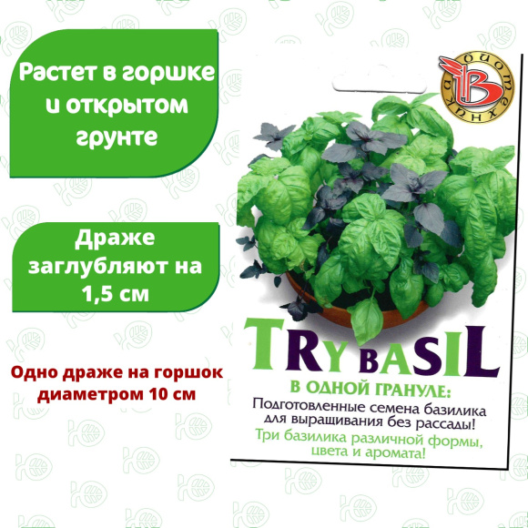 Базилик Трай Базил БукетАрома [Биотехника] купить с доставкой