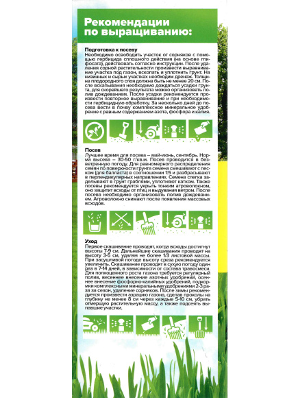 Газонная трава Зеленый Экспресс 900 г [Семена алтая] купить с доставкой