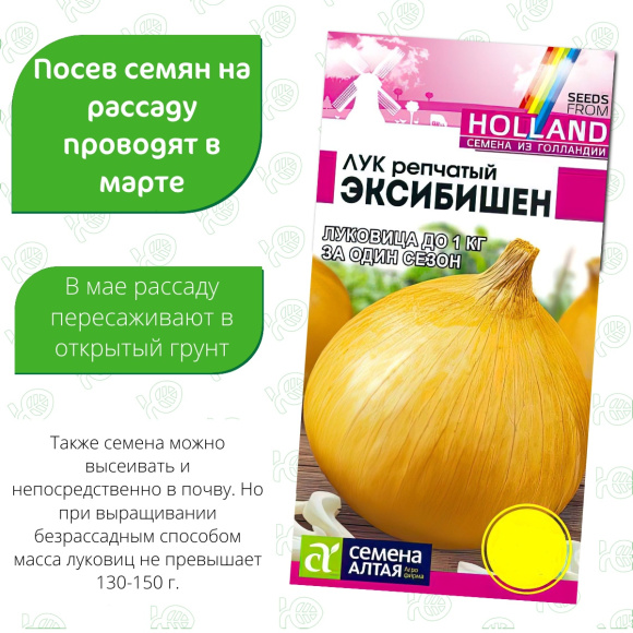 Лук Эксибишен [Семена алтая] купить с доставкой